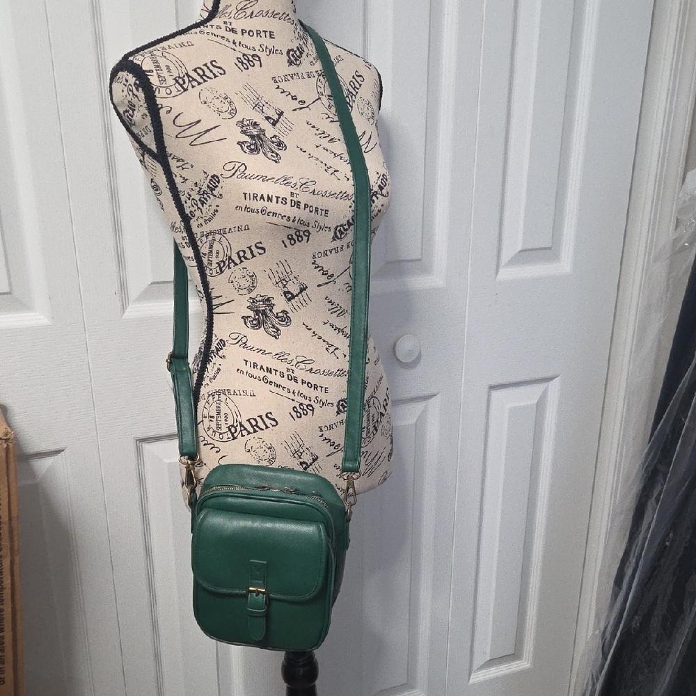 Quality Green Genuine Leather Crossbody Bag